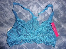 Size XS Xhilaration Racerback Wireless Semi Sheer Lace Pull On Bralette