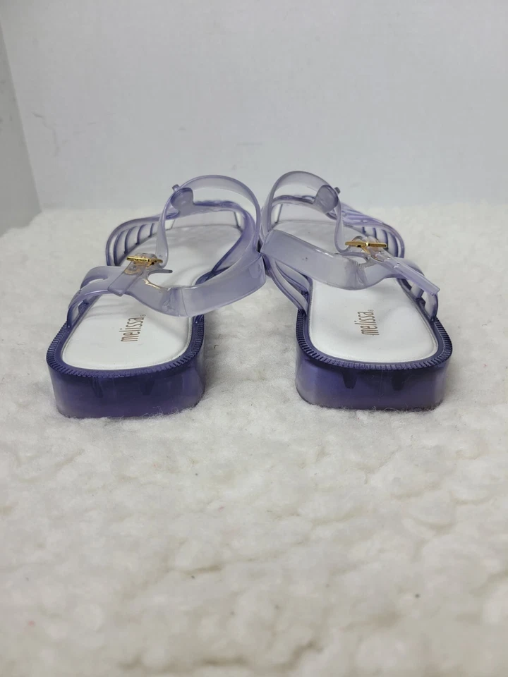 Melissa Mel Dreamed Womens Size 10 Clear Possession Jelly Shoes Fisherman - Image 4 of 4