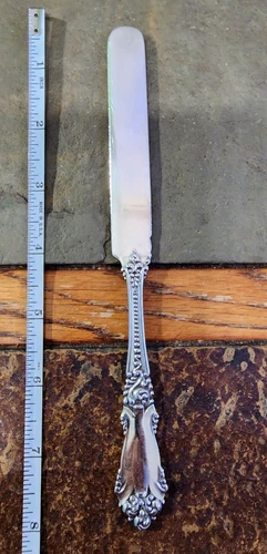 😜ANTIQUE c1895! LA MARQUISE STERLING SILVER 🤑🥈 YOUTH👨‍👦 KNIFE / SPREADER 🧈