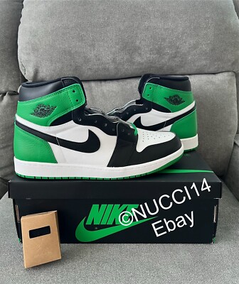 Size 13 - Air Jordan 1 Retro OG High Lucky Green for sale online
