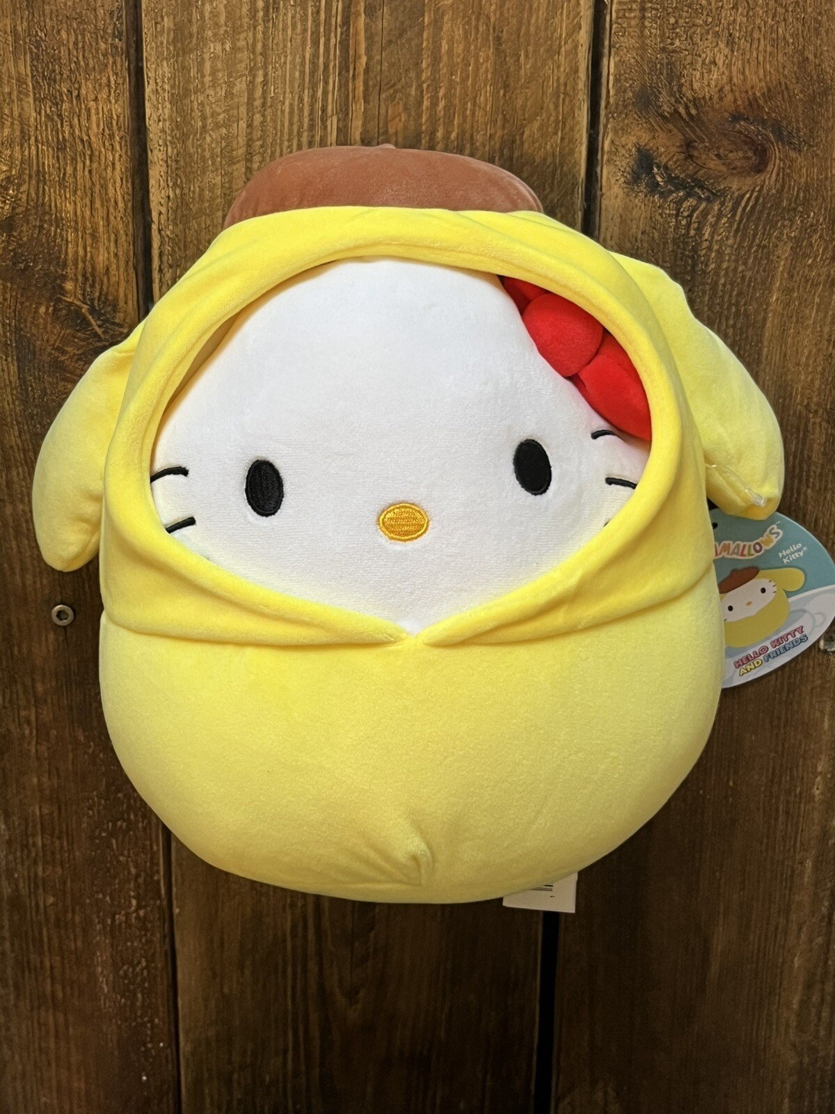 Squishmallow Hello Kitty Hoodie 8 Inch Plush Pompompurin Stuffed Animal