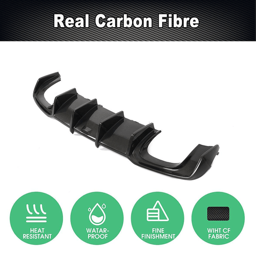 Difusor de carbono difusor trasero faldón trasero alerón trasero para Audi S3 A3 SLINE - Imagen 5 de 11