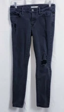 Levis 711 Skinny Black Distressed Jeans Women's size 29
