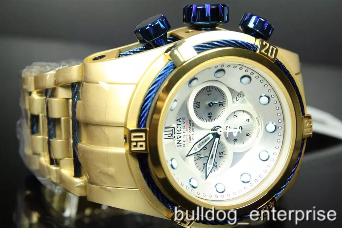 Invicta Reserve Bolt Zeus Gold Plated Swiss Made Jason Taylor JT Watch Case New