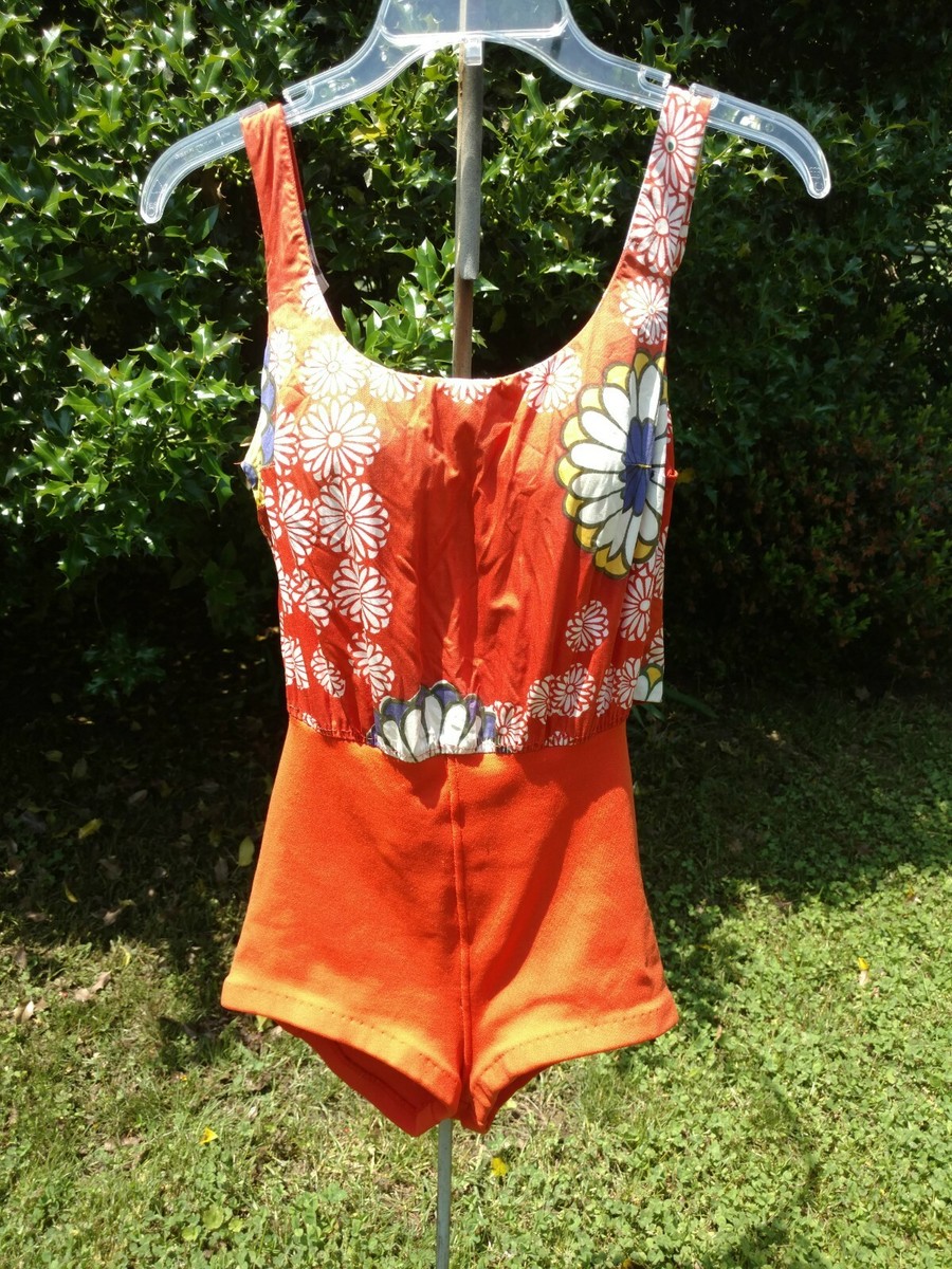 VINTAGE 1960s Gidget HAWAII SWIMSUIT GoGo BATHING suit Size XXS