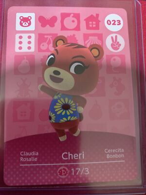 Carte Amiibo Animal Crossing - 023 Rosalie / Cheri (EUR) - Série 1 - Near Mint