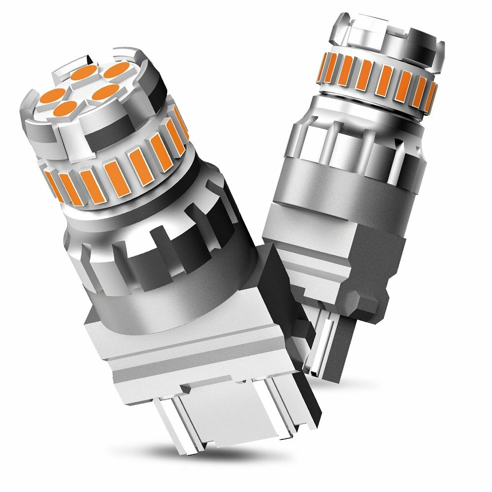 3157 3057 LED Amber Turn Signal Light Blinker Bulb No Hyper Flash - Foto 14