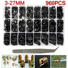 960tlg O Ring Dichtringe Sortiment NBR Gummi Oring Dichtung Dichtungsring 3-27mm