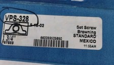 NOS Browning VPS-328 PILLOW BLOCK BEARING 1-3/4" 1 3/4"