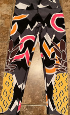 CALVIN KLEIN PERFORMANCE WICK LEGGINGS GEOMETRIC ( WOMENS M ) PREOWNED