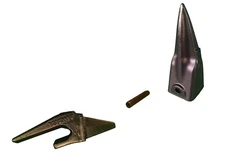 1 - Mini Excavator Bucket Tooth, Weld-on Shank, & Pin - X156TL , T230X156 , P156