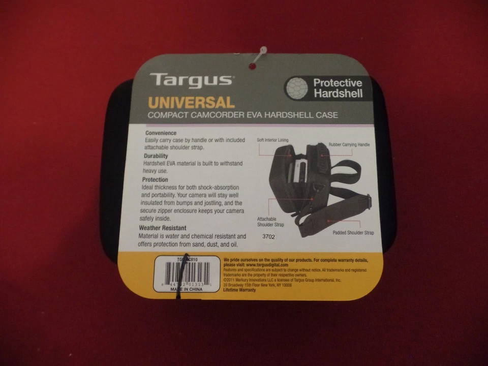 Targus Universal hardshell camcorder case. TGC-EC810  also great for GoPro - Image 3 of 3