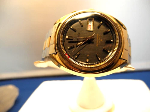 VINTAGE SEIKO,17J,BELLMATIC WATCH,MVMT#4006-7000XLNT,BROWN/MOCHA DIAL,RHTF
