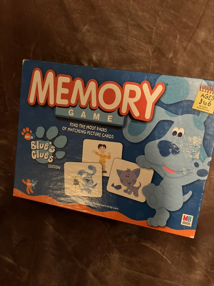 Memory Game Nick Jr. Blue's Clues Edition by Milton Bradley 2003 SUPER CUTE  SEE - Image 4 of 4