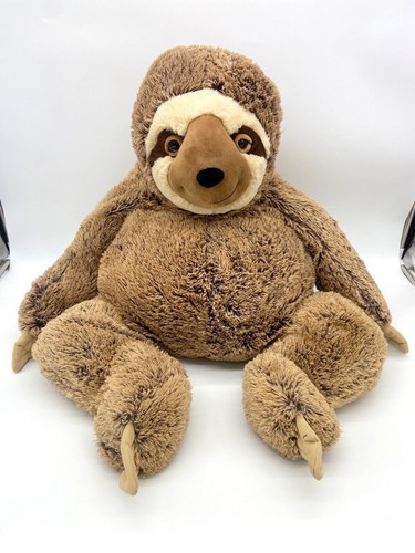 Giant Sloth Plush 33in Hug Fun Jumbo XL Soft Stuffed Animal 245386 Brown