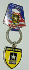 NEW CHOICE OF 1 Military: ARMY OR AIR FORCE KEYCHAIN, KEY CHAIN, KEY RING