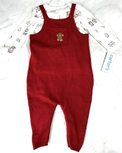 Carter's Romper & Shirt Baby Boys pain d'épice taille 9 mois neuf avec étiquettes 0139 - Photo 1/6