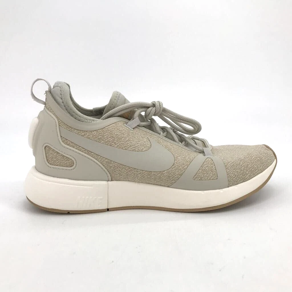 Nike Womens Duel Racer Knit Running Shoes Beige AA1107 001 Low Top Lace Up 8M