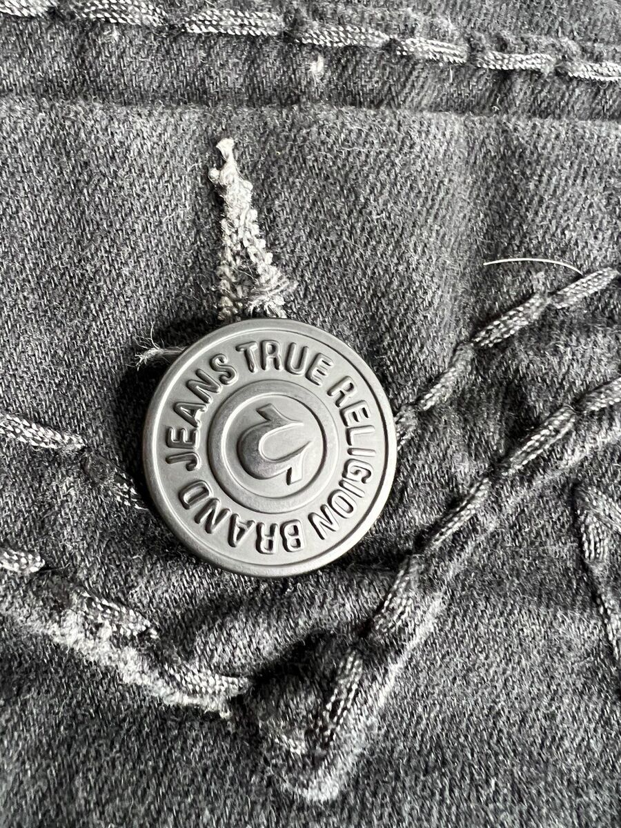 RARE True Religion Men's 38x34 Ricky Super T Black Denim RARE True Religion Men's 38x34 Ricky Super T Black Denim