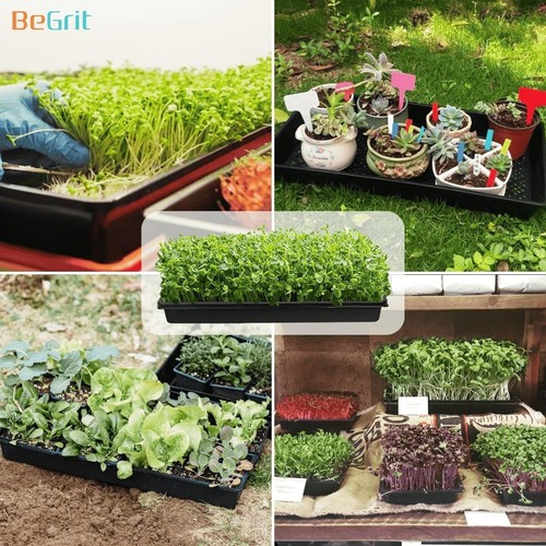 Bandejas de malla duraderas 1020 para microgreens - Paquete de 12 macetas para plántulas, 10"" x 20"" - Imagen 8 de 8