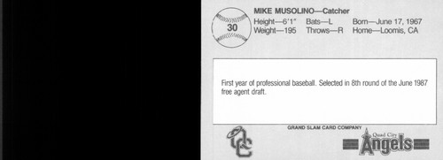 1988 Grand Slam Quad Cities Angels - You Pick 1 - A California Minor League - Picture 55 of 55