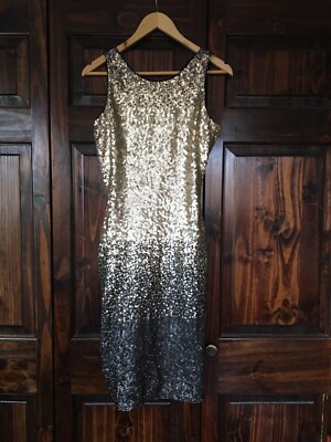 black gold ombre dress Baltic Born Womens Azura Gown | Black + Gold | Color: Black and Gold