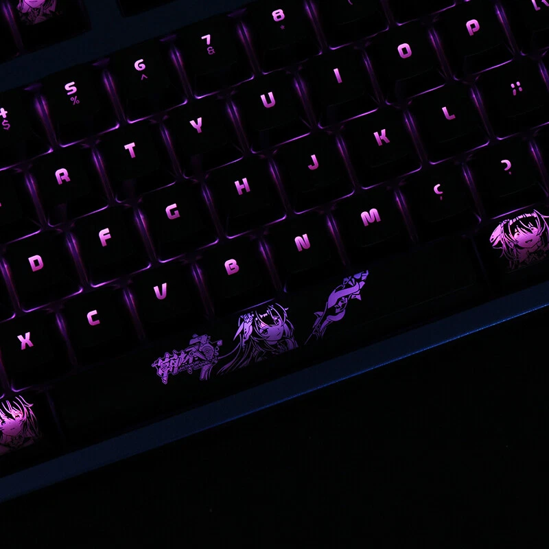 Anime Honkai Impact 3 Seele Vollerei Backlit OEM Keycaps f/Mechanical Keyboard - Image 3 of 4