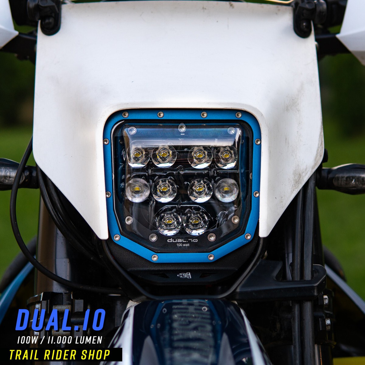 DUAL10 LED LAMP HEADLIGHT HUSQVARNA TE FE 250 350 450 501 RALLY 