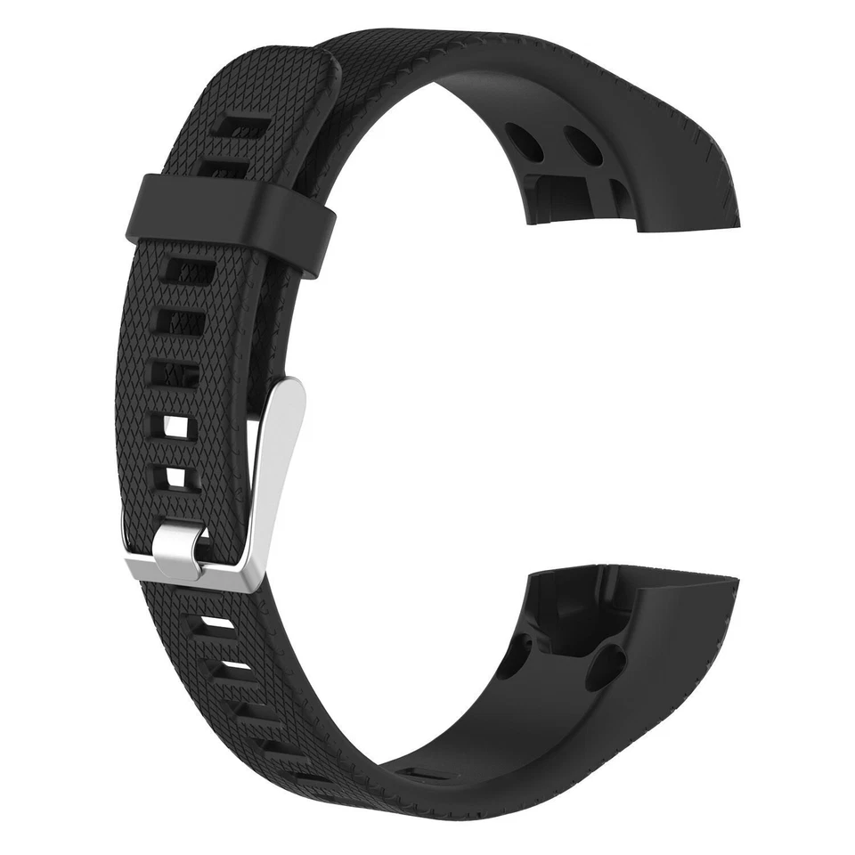 Ersatz Armband für Garmin Vivosmart HR Plus Fitness Tracker HR+ Schwarz Silikon - Bild 2 von 2