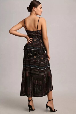 midi dress with sleeves spring Tiered Midi Dress with Sleeves - Paige