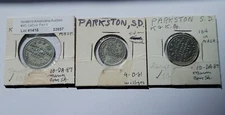 (3) TRADE TOKENS-K & K CO.-GENERAL STORES-PARKSTON, SOUTH DAKOTA 1543