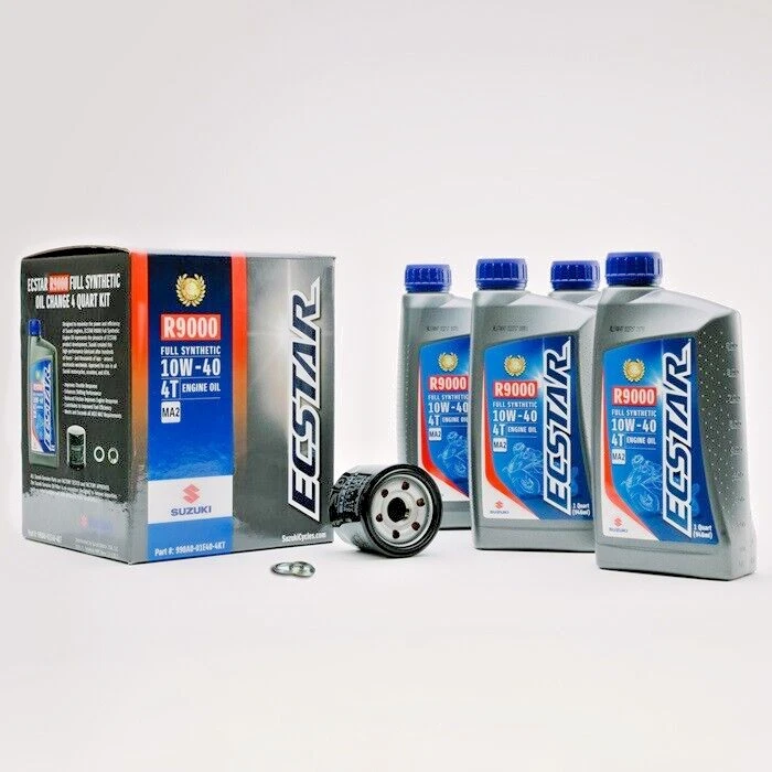 Suzuki R9000 ECSTAR Full Synthetic Oil Change Kit 4 Quart 990A0-01E40-4KT - Image 2 of 4