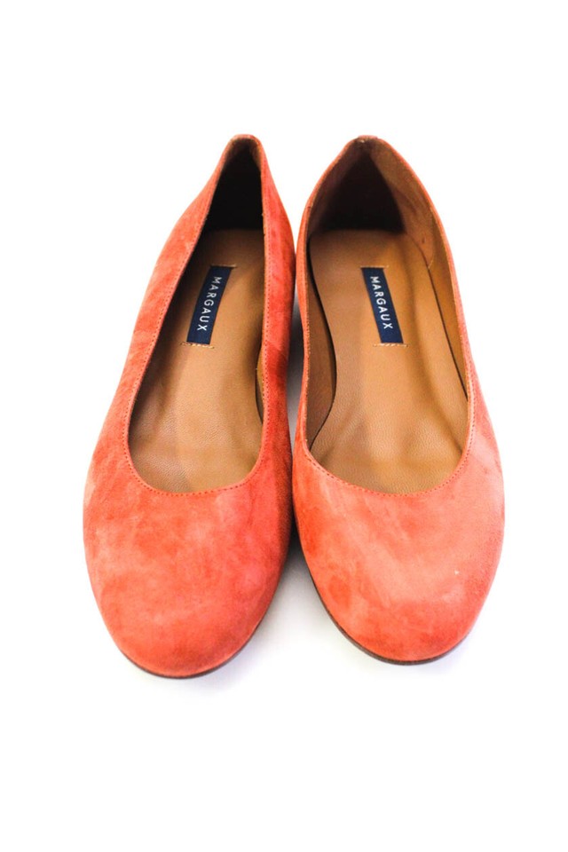 Margaux Womens Slip On Round Toe The Classic Ballet Flats Persimmon