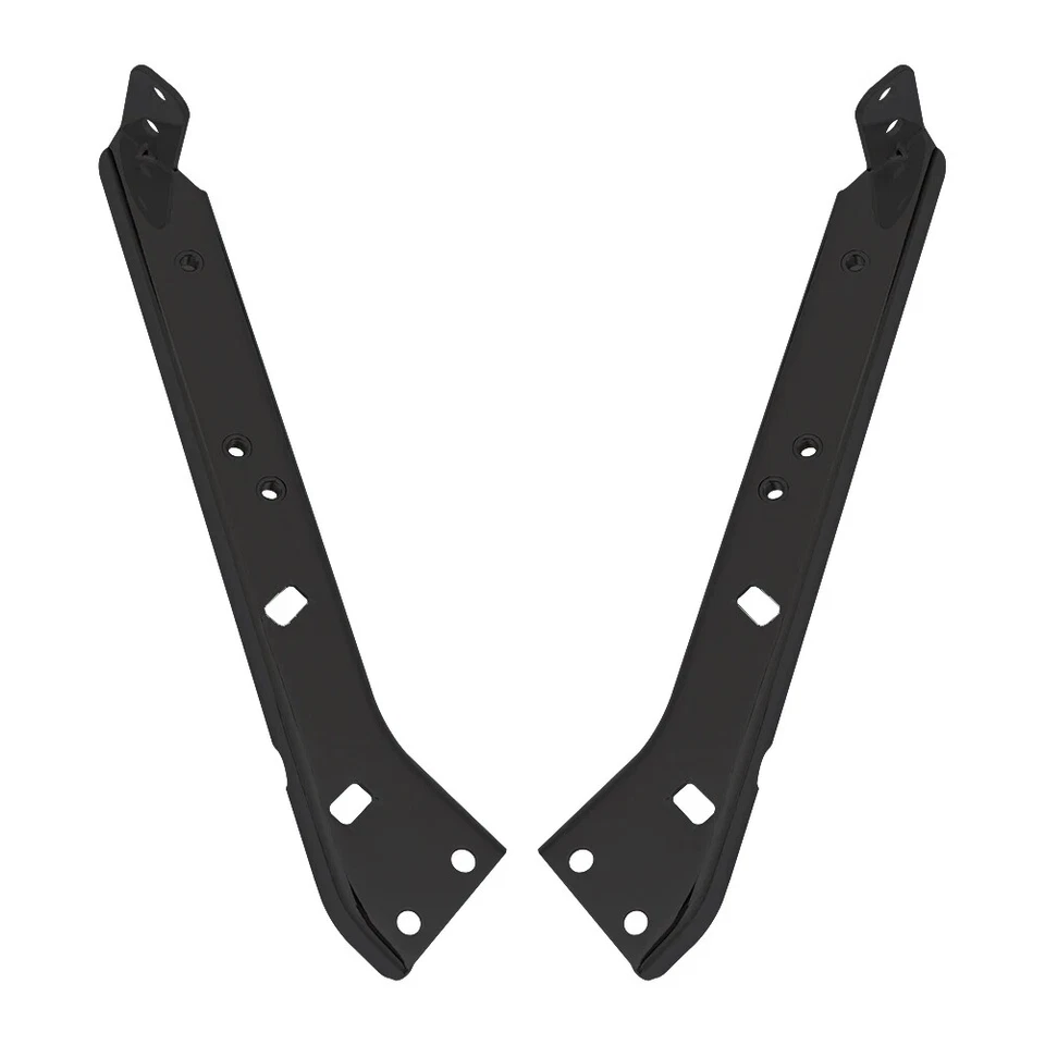 Black Left & Right Side Saddlebag Rail Support Brackets For Harley Electra Glide Foto 4 de 4