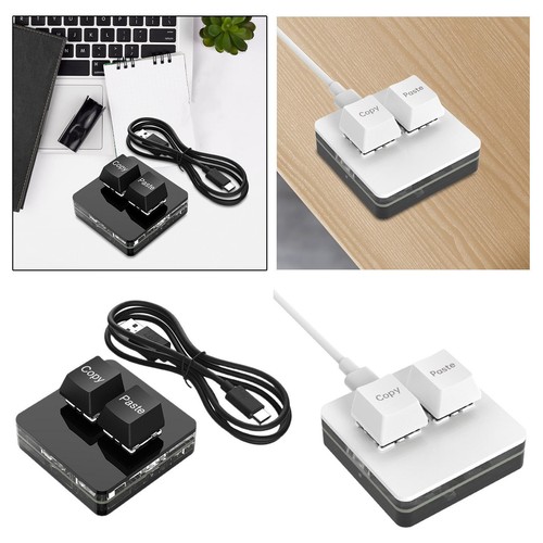 Copy and Paste 2 Key Keyboard Mechanical Gaming Keyboard for Macros Gaming - Picture 1 of 15