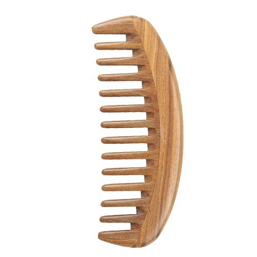 Wide Tooth Wooden Comb Girls Scalp Care Knot-relieving Sandalwood Hair - 第 1/12 張圖片
