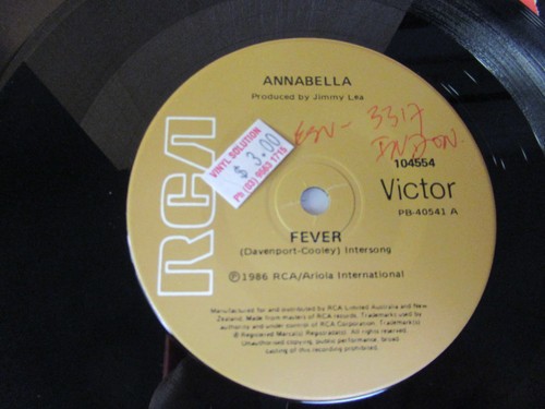 Annabella – Fever / War Boys 7” 1986 RCA VG+ Bow Wow Wow Solo Synth Pop - Picture 3 of 8