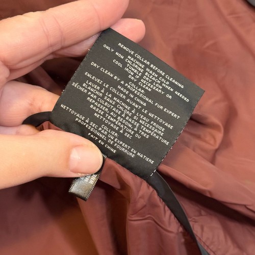 Andrew Marc NY Jacket Men's Large Red Puffer Fur Collar Hooded Down Waterfowl  - Picture 13 of 14