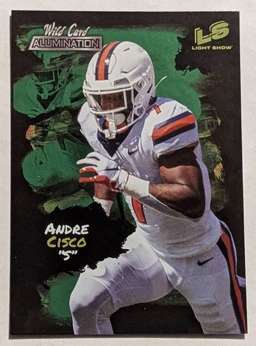 2021 Wild Card Alumination Light Show Green Andre Cisco #LS33 Rookie RC MINT - Picture 1 of 2