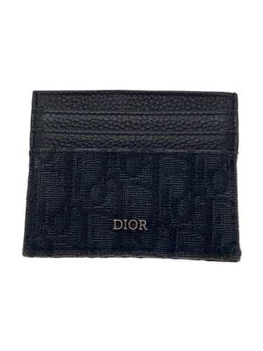 Etui à cartes Christian Dior oblique marine tout motif homme avec fil occasion