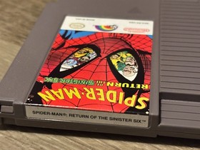 Spider-Man Return of the Sinister Six Nintendo Nes Casi Como Nuevo con Funda Aut&eacute;ntico