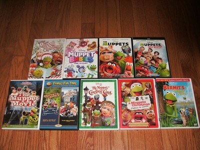 10 Muppets DVDs. Muppet Movie, Take Manhattan, From Space, Christmas Carol + 6