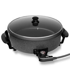 SUPERLEX 30cm/40cm Multi-Function Electric Cooker Pan With Lid Non Stick Coating