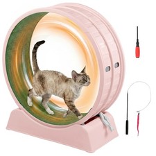 Cats Exercise Wheel with Safe Lock, 30in Large Treadmill Wheel for Indoor Cats