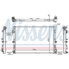 1X NISSENS RADIATOR ENGINE COOLING FOR MERCEDES-BENZ 0995001703 NEW