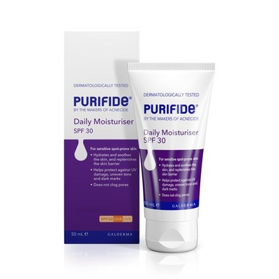 Purifide by Acnecide LSF 30 tägliche Gesichtsfeuchtigkeitscreme für Akne 50 ml (1er Pack) 