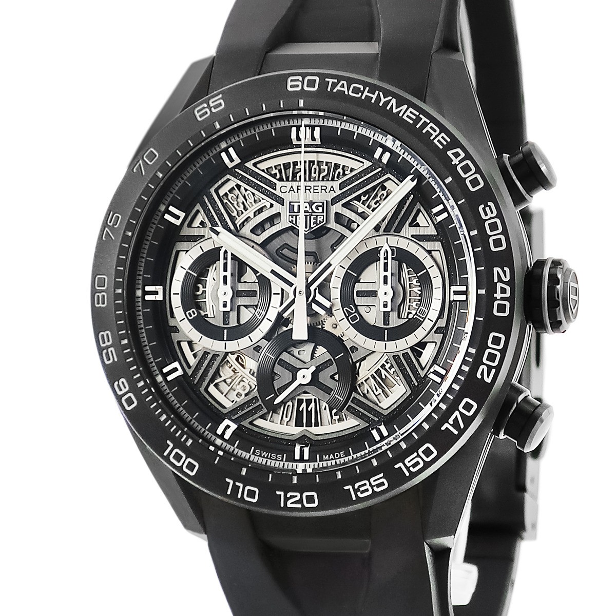 Tag Heuer Carrera Chrono Extreme Skeleton Black DLC Auto 23 Watch CBU2080.FT6272