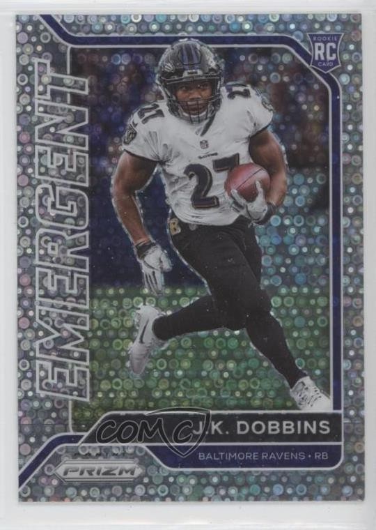2020 Panini Prizm Emergent No Huddle Prizm JK Dobbins #5 0u46