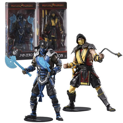 Mortal Kombat Scorpion 7'' Gelenk Actionfigur Sammlerstück mit Zubehör