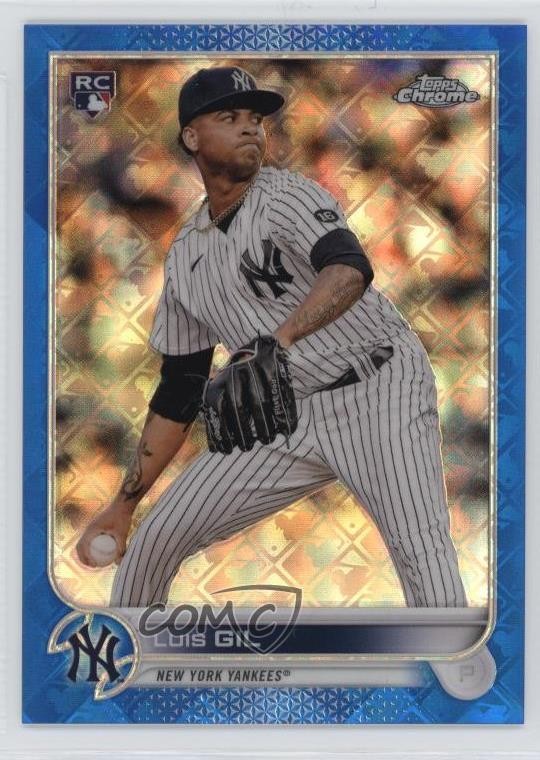2022 Topps Chrome Logofractor Edition Blue Refractor /150 Luis Gil #10 15qi